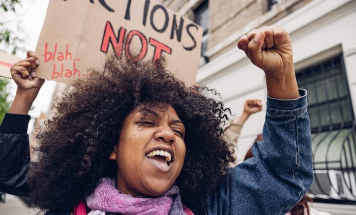 Protest for equal rights