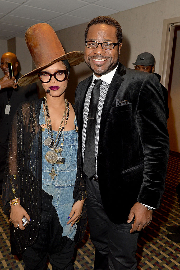 Malcolm-Jamal Warner & Erykah Badu at the 2015 Soul Train Music Awards