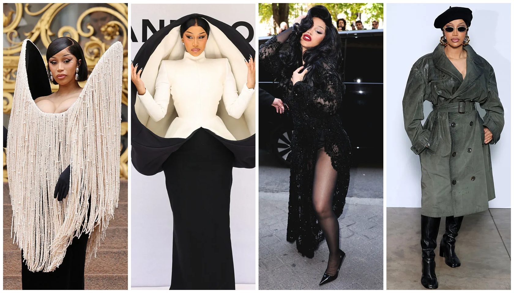 Cardi b Paris Haute Couture Fashion Week